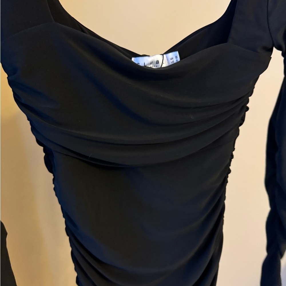 Club L London Black Long Sleeve Dress Size:S - Picture 5 of 5